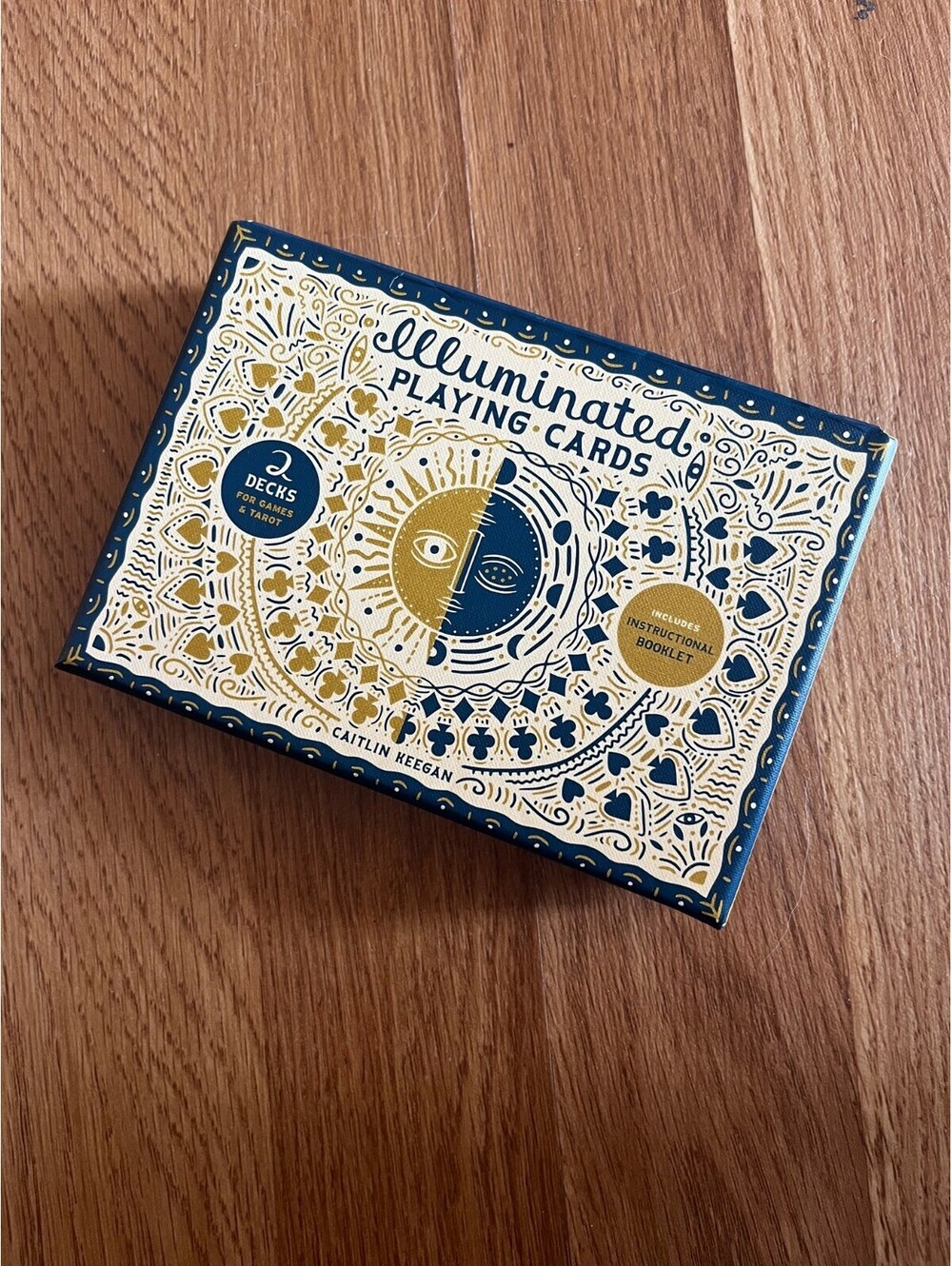 NIB Celestial Clarkson Potter Illuminated Playing Cards & Tarot - 2 decks & book